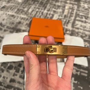 BNIB Hermes Gold Kelly Belt 18 GHW One Size Fits All